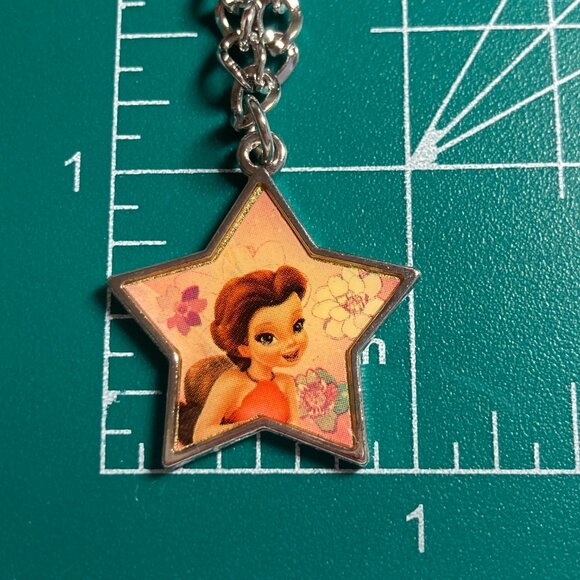 Vintage Disney Tinker Bell Rosetta Charm Bracelet Starter 8" Fairy Silver Tone - Picture 9 of 9